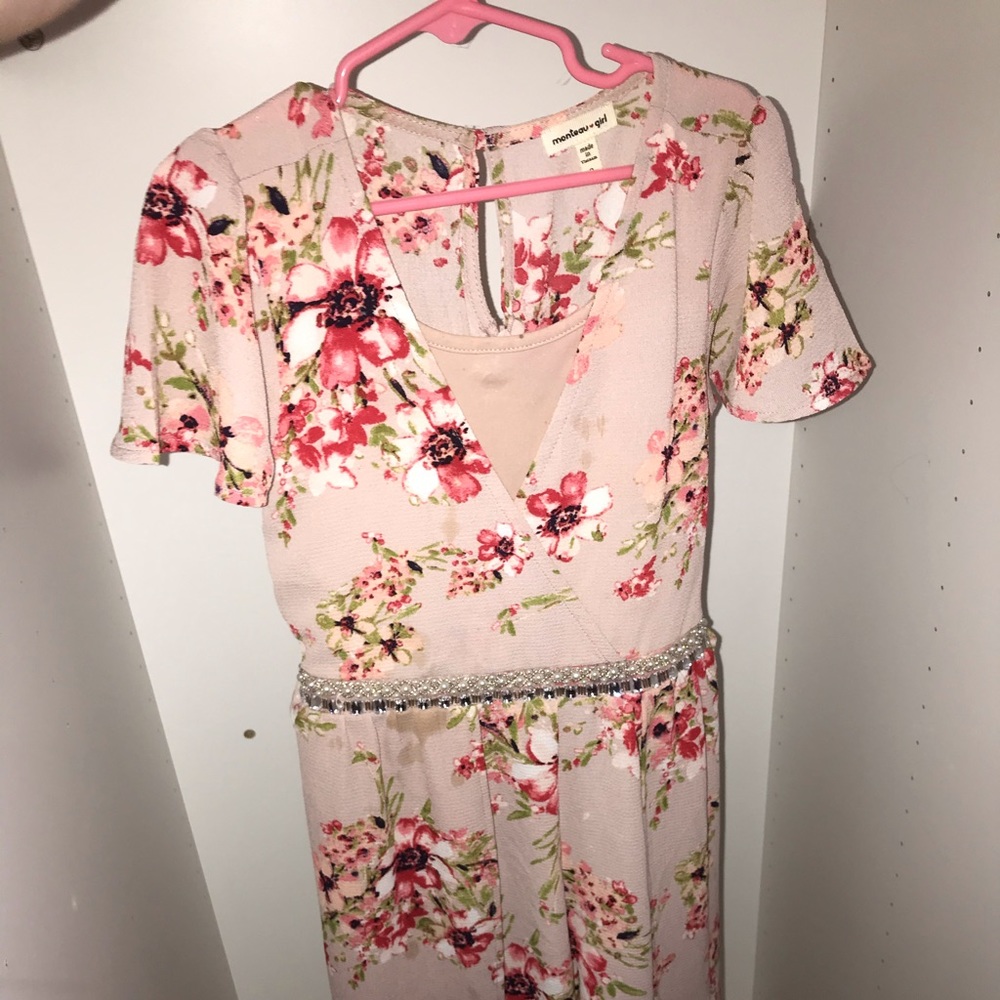 Girls walk-through romper ages 8-9 size small